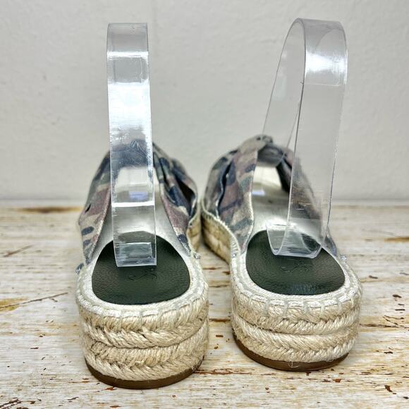 Splendid Camo Albany Espadrille Slide Sandals 9 - Picture 6 of 11